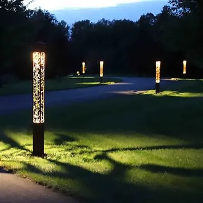 Llums LED d'estil de jardí d'acer Corten personalitzats