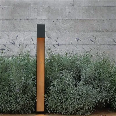 Pilona de llum LED Corten Rusty